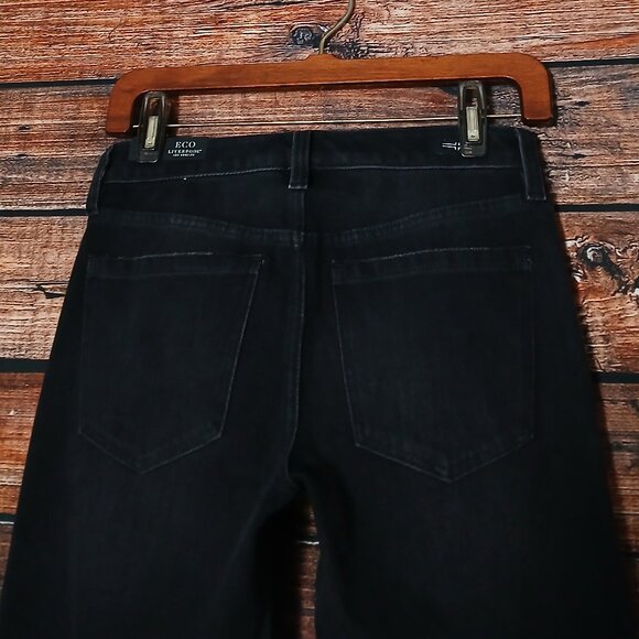 NWT Liverpool Jeans Size 0 25 ECO Liv Non-Skinny Skinny Black Side Stripes - Picture 6 of 14